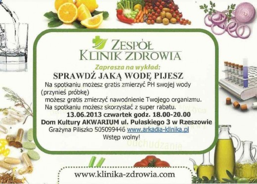 woda Arkadia Klinika Rzeszów