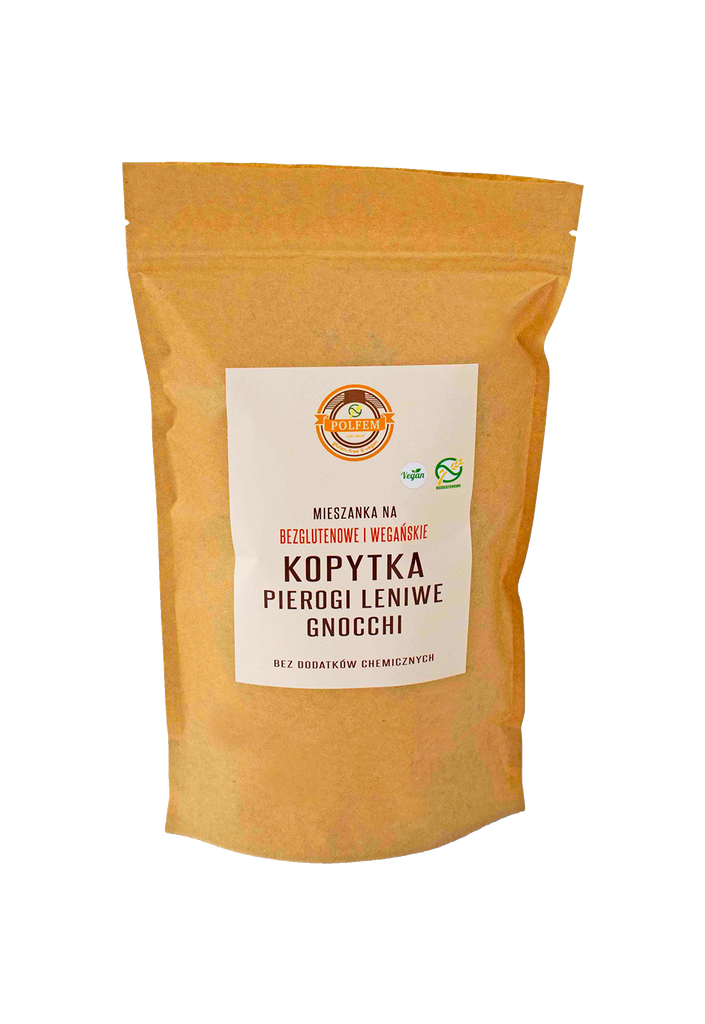 Zdrowa żywność kopytka i leniwe