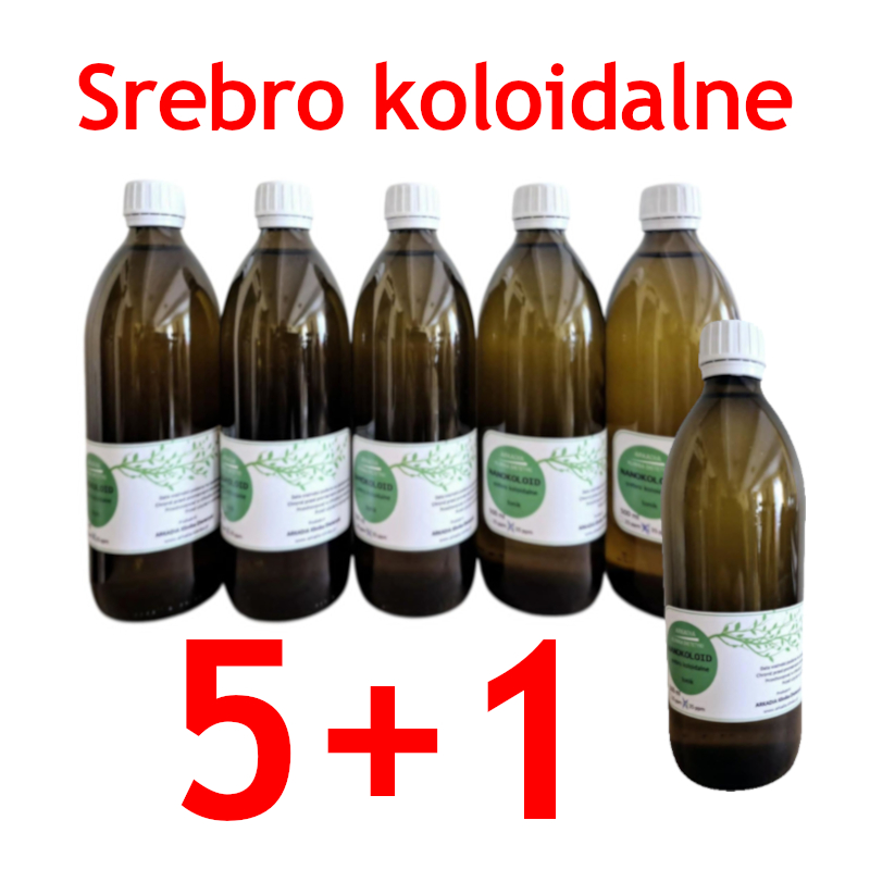 Srebro koloidalne 0,5L 5+1 promocja